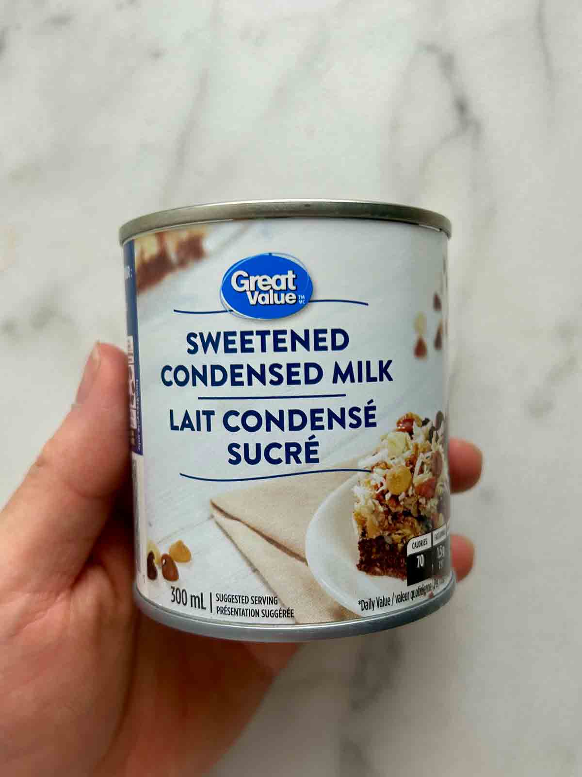 can of sweetened condensed milk.