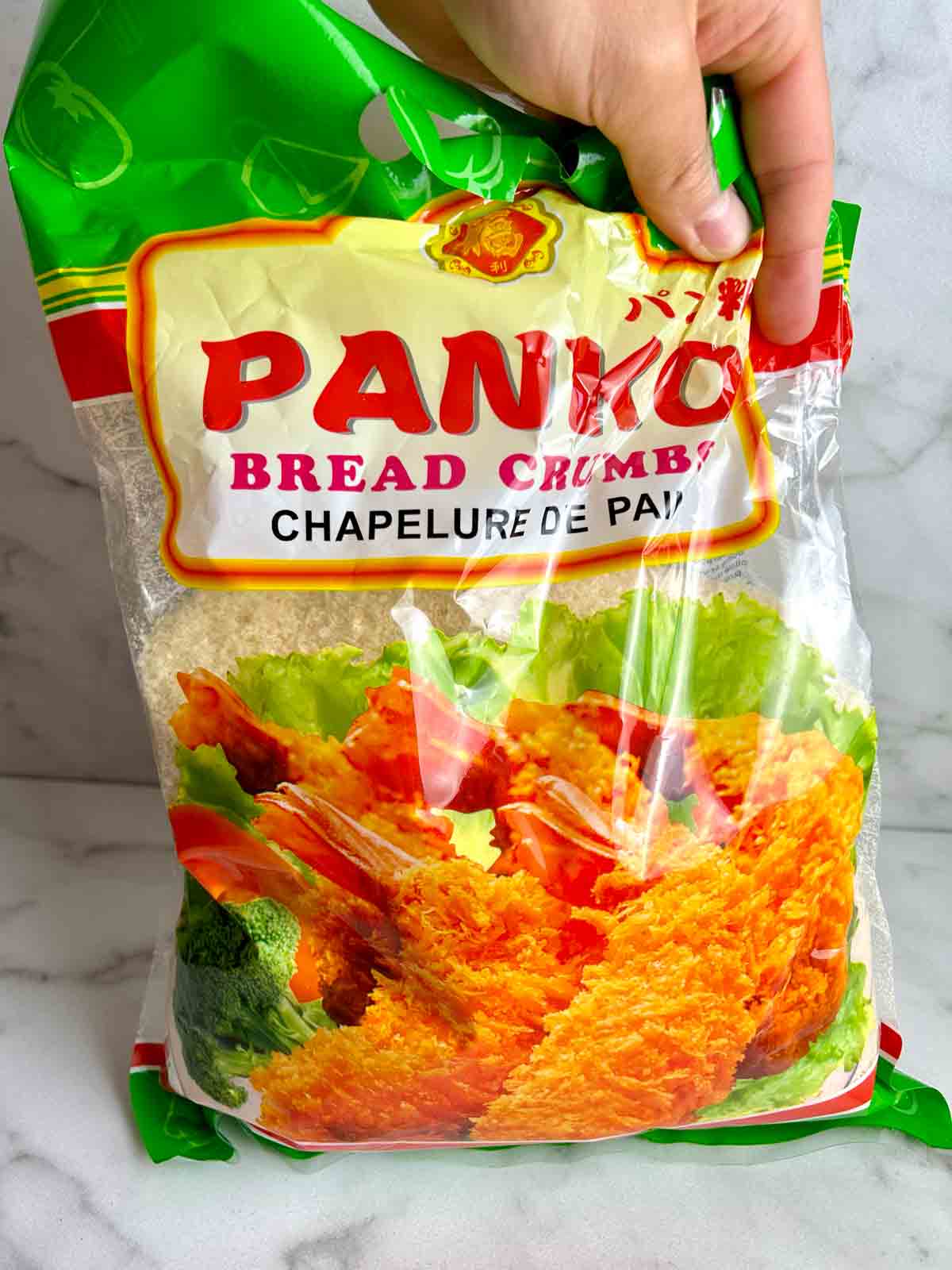 bag of panko breadcrumbs.