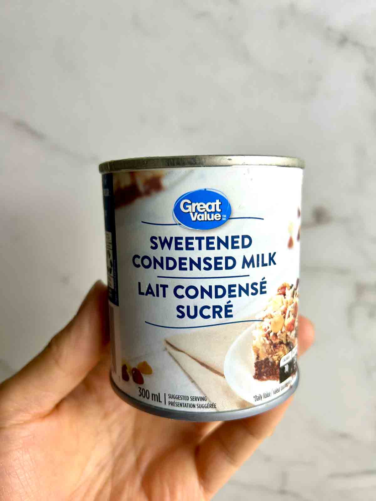 can of sweetened condensed milk.