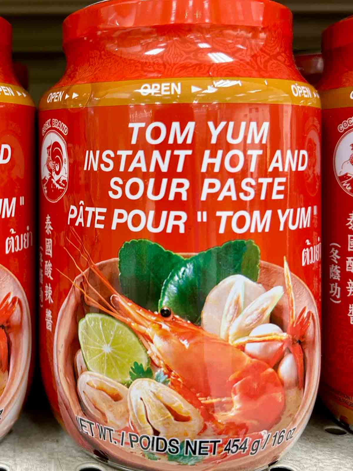 jar of tom yum paste.