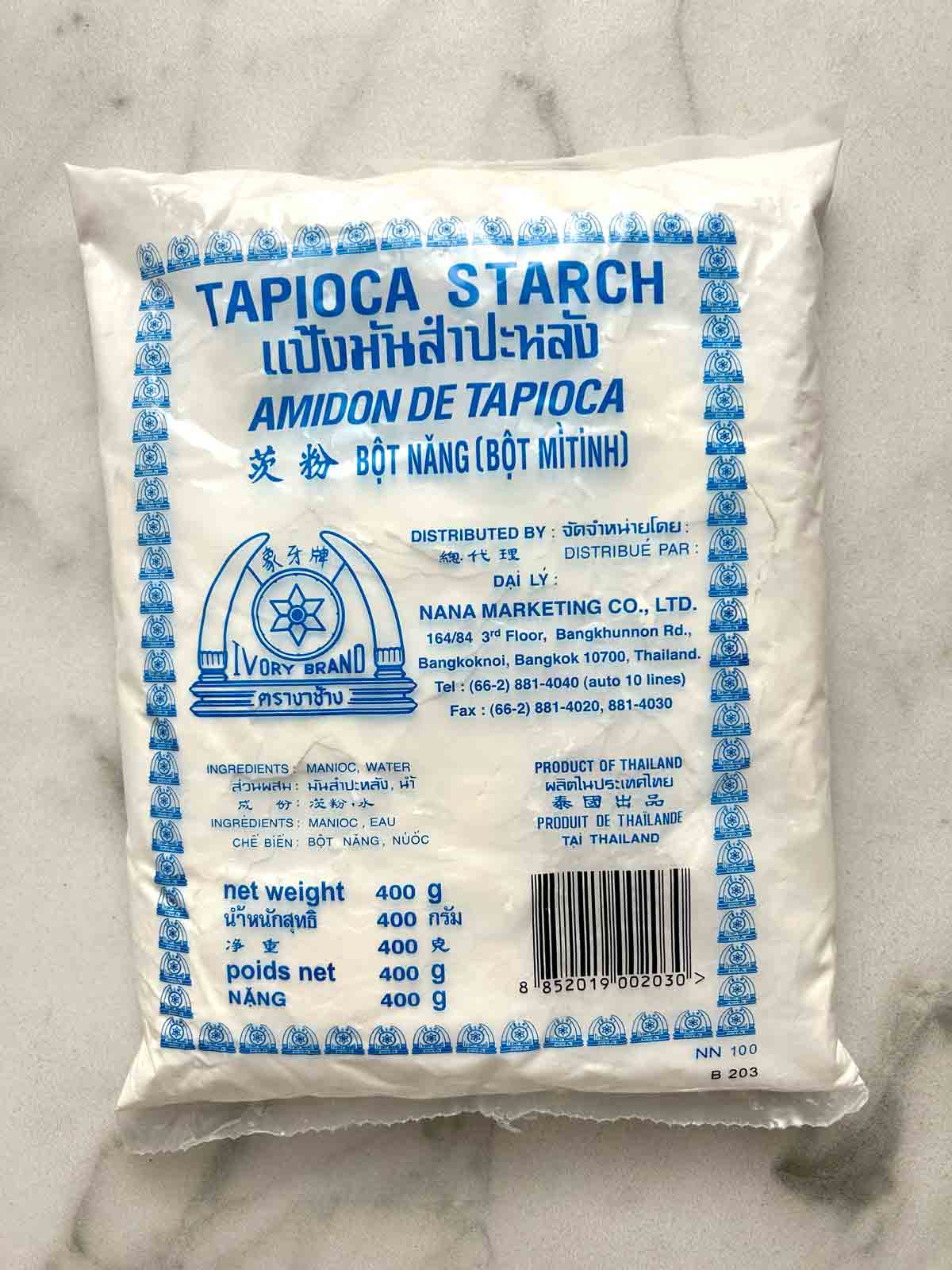 bag of tapioca starch.