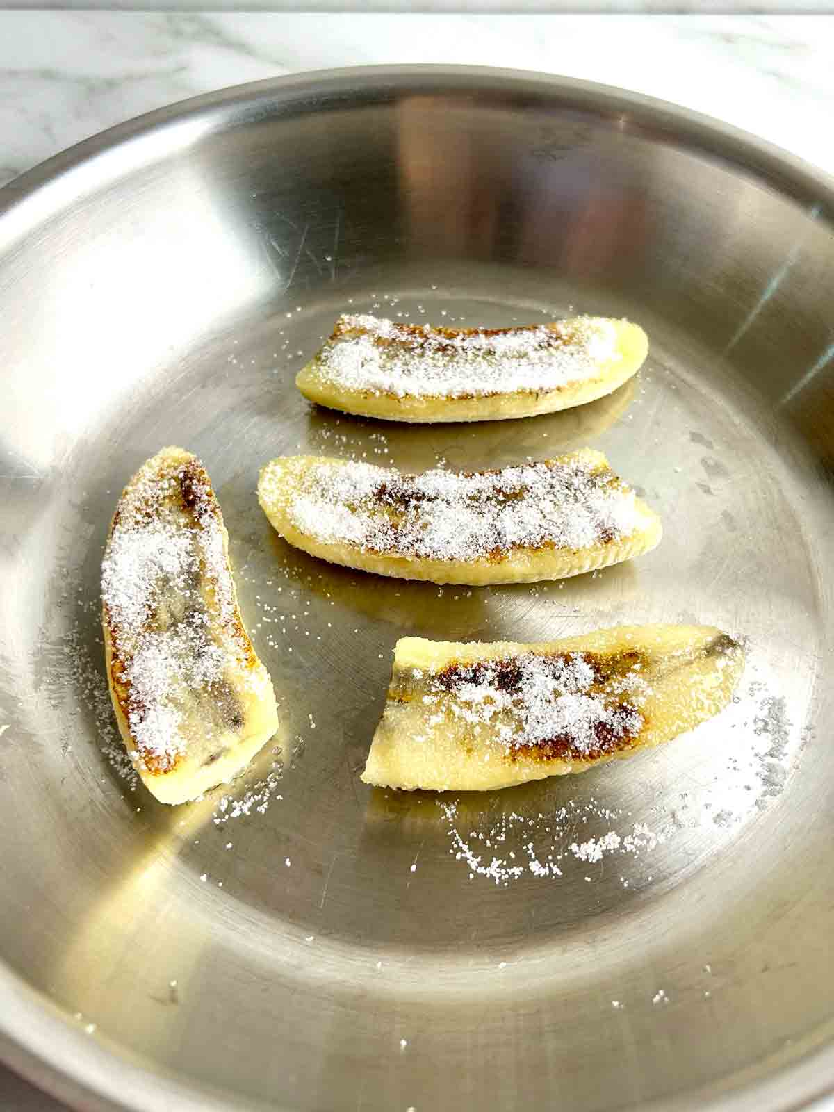 bananas coated with layer of sugar