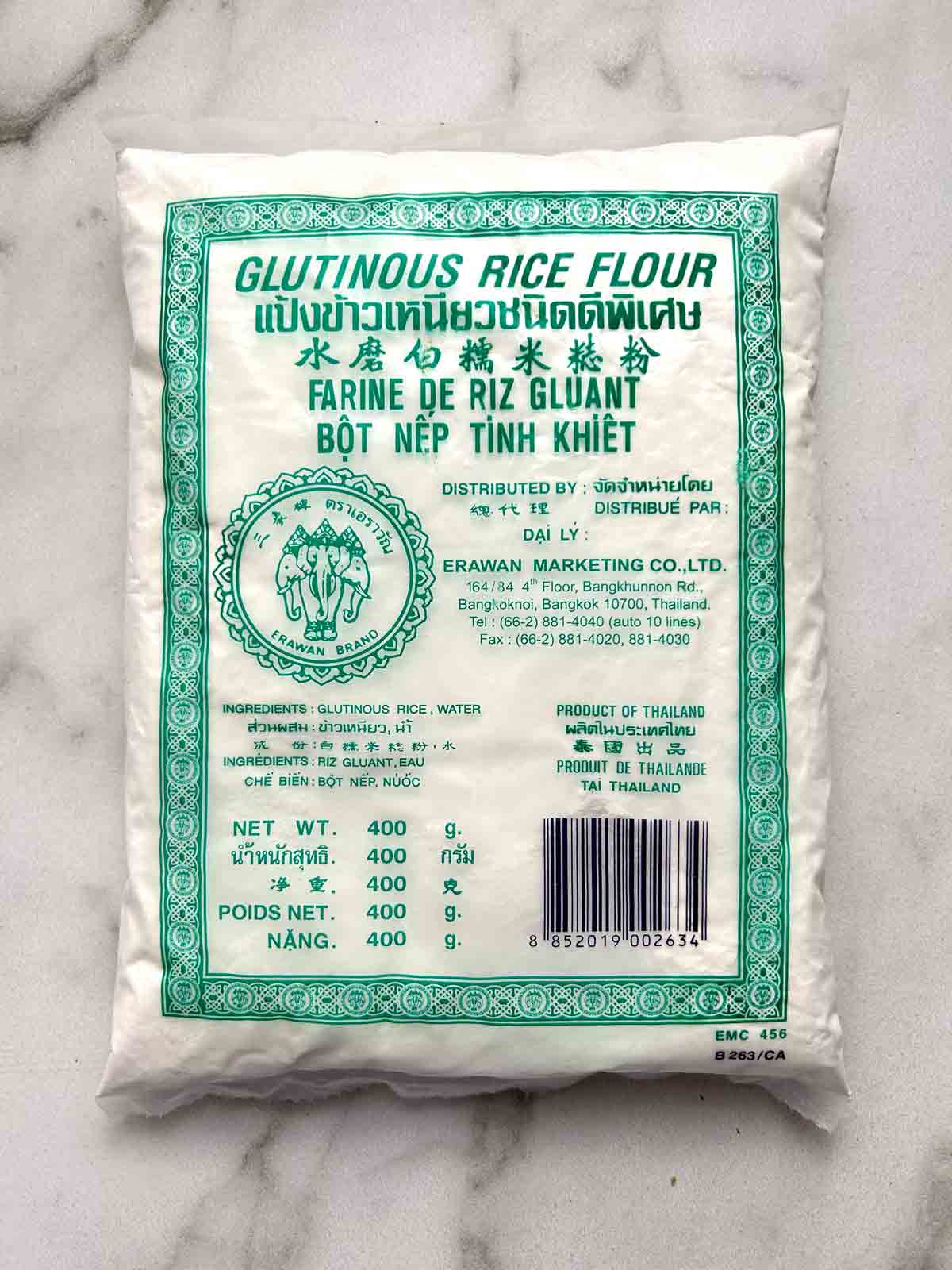 bag of glutinous rice flour.