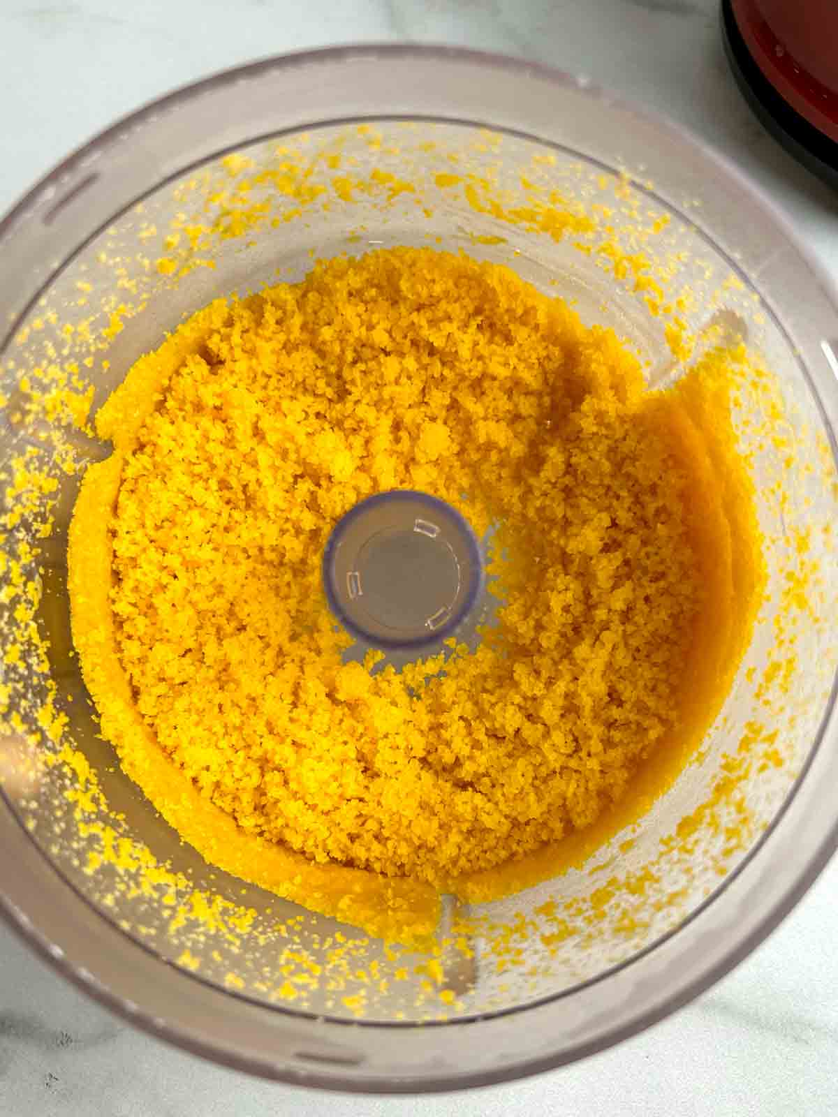 salted egg yolks blended to a powder in food processor.