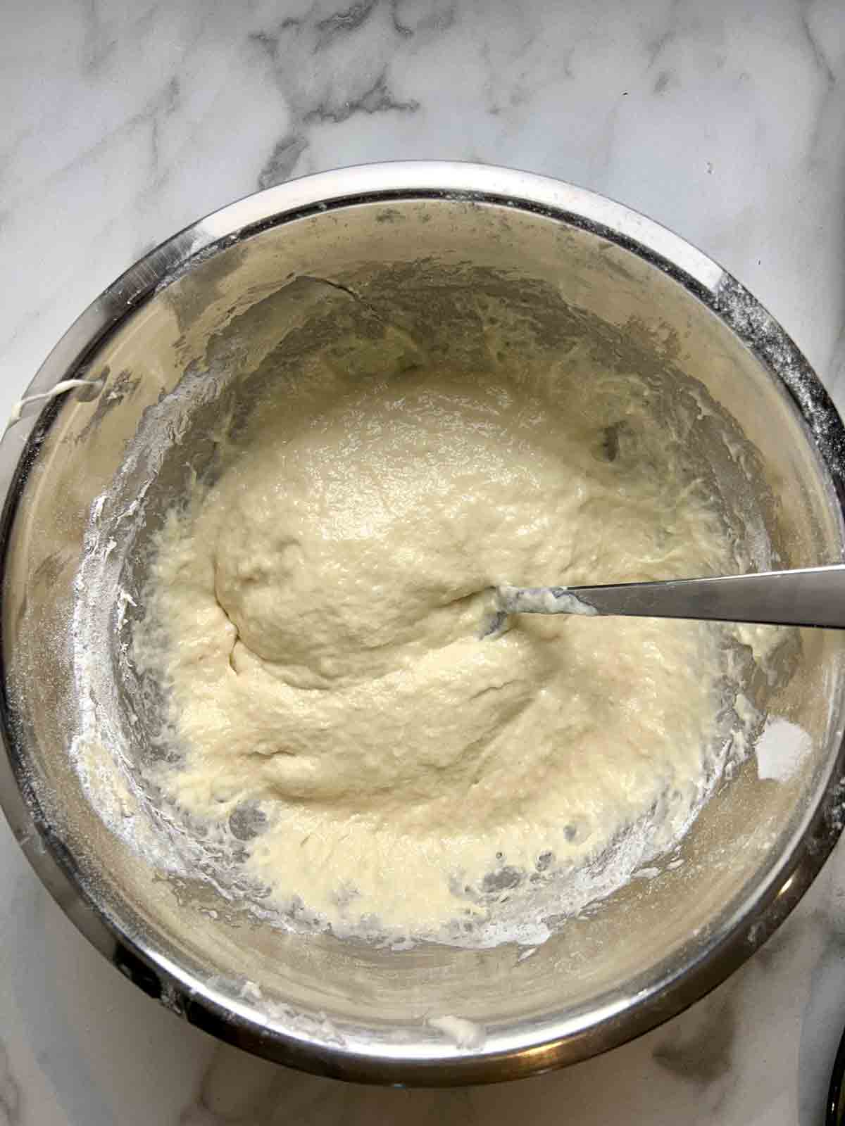 batter in bowl.