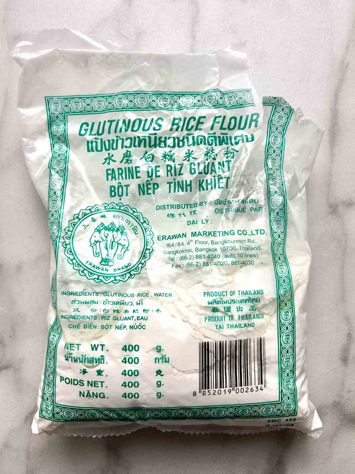 bag of glutinous rice flour.