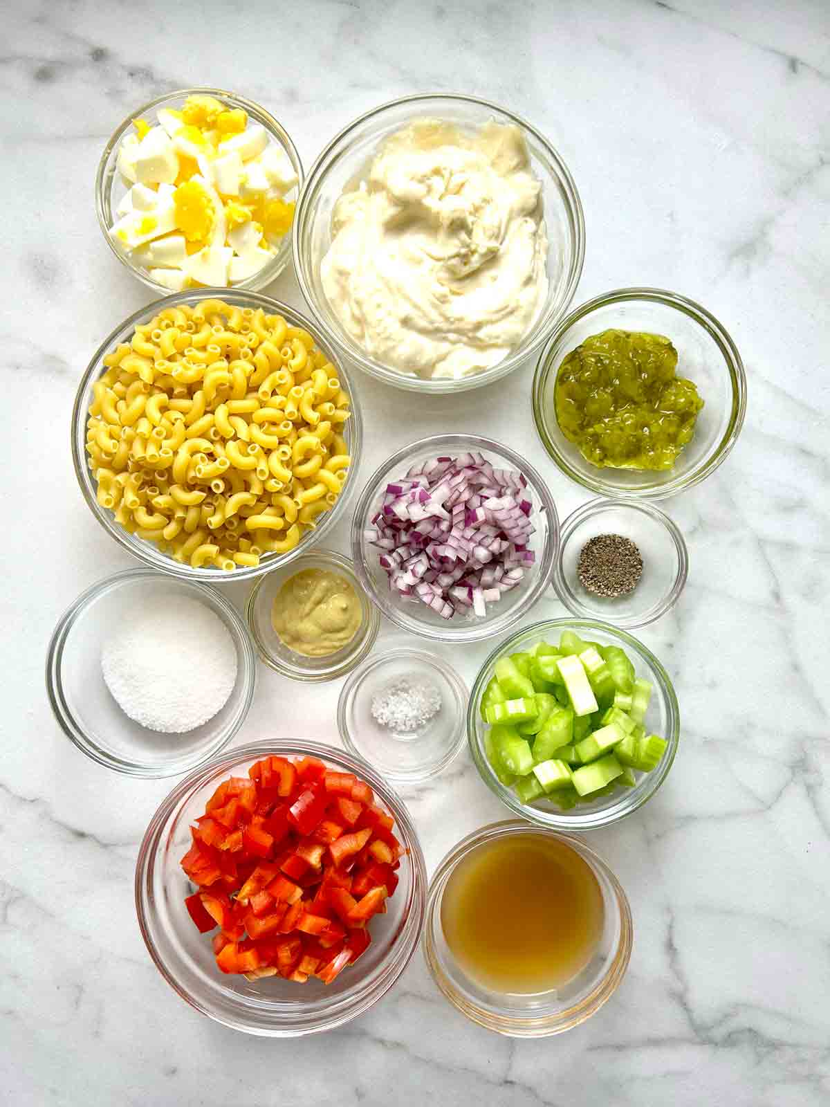 ingredients prepped in bowls.