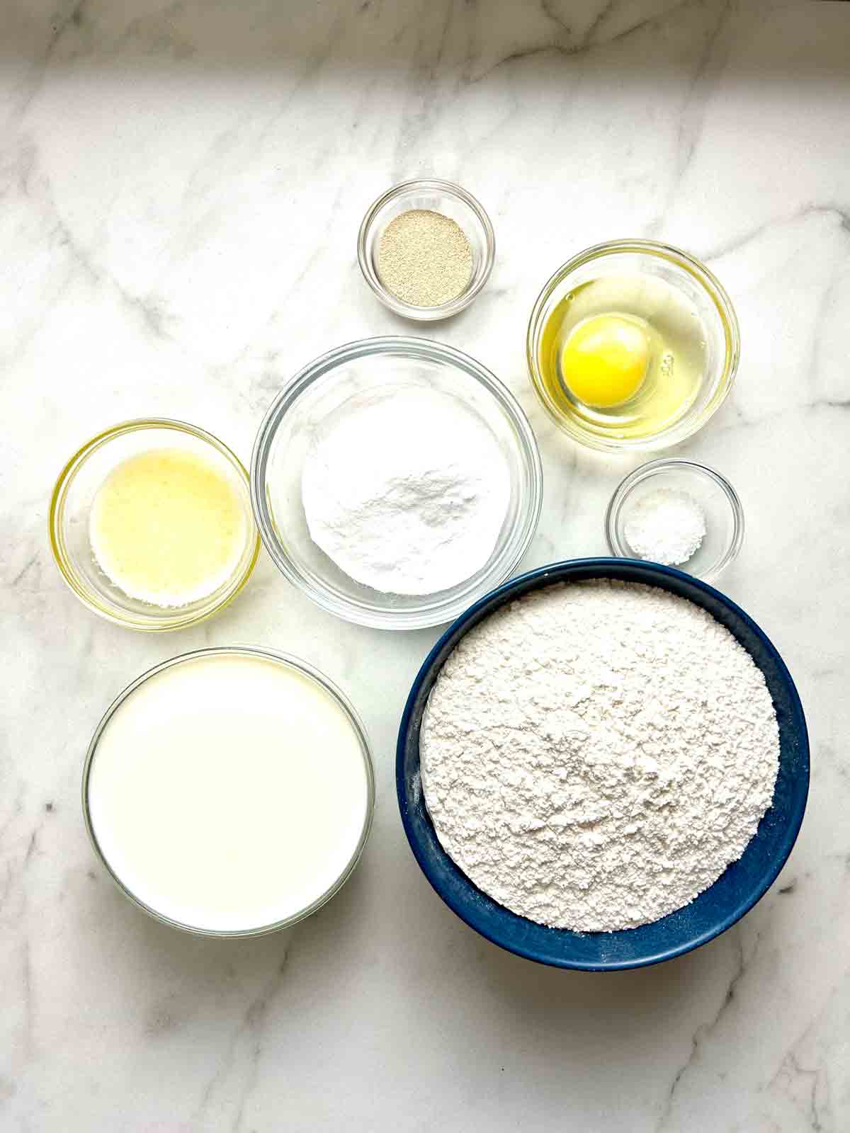 ingredients prepped in bowls.