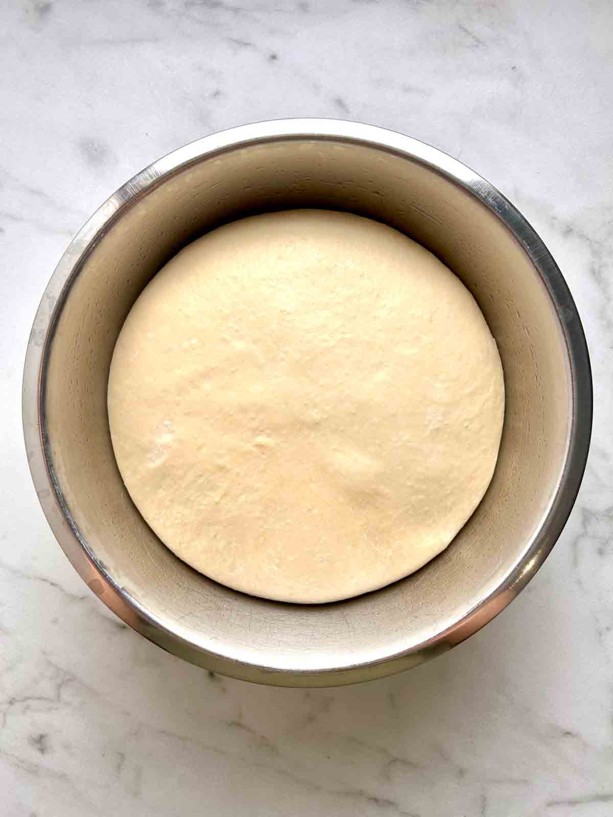 dough after rising.