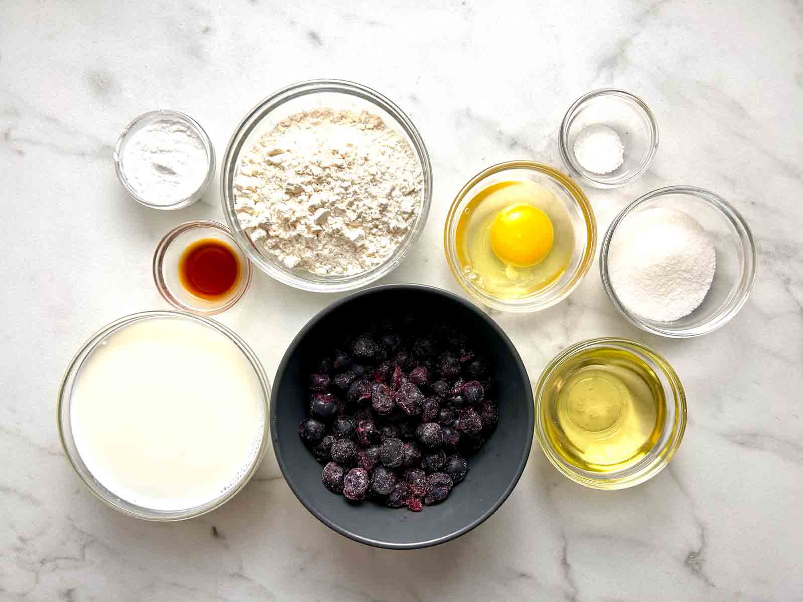 ingredients prepped in bowls.