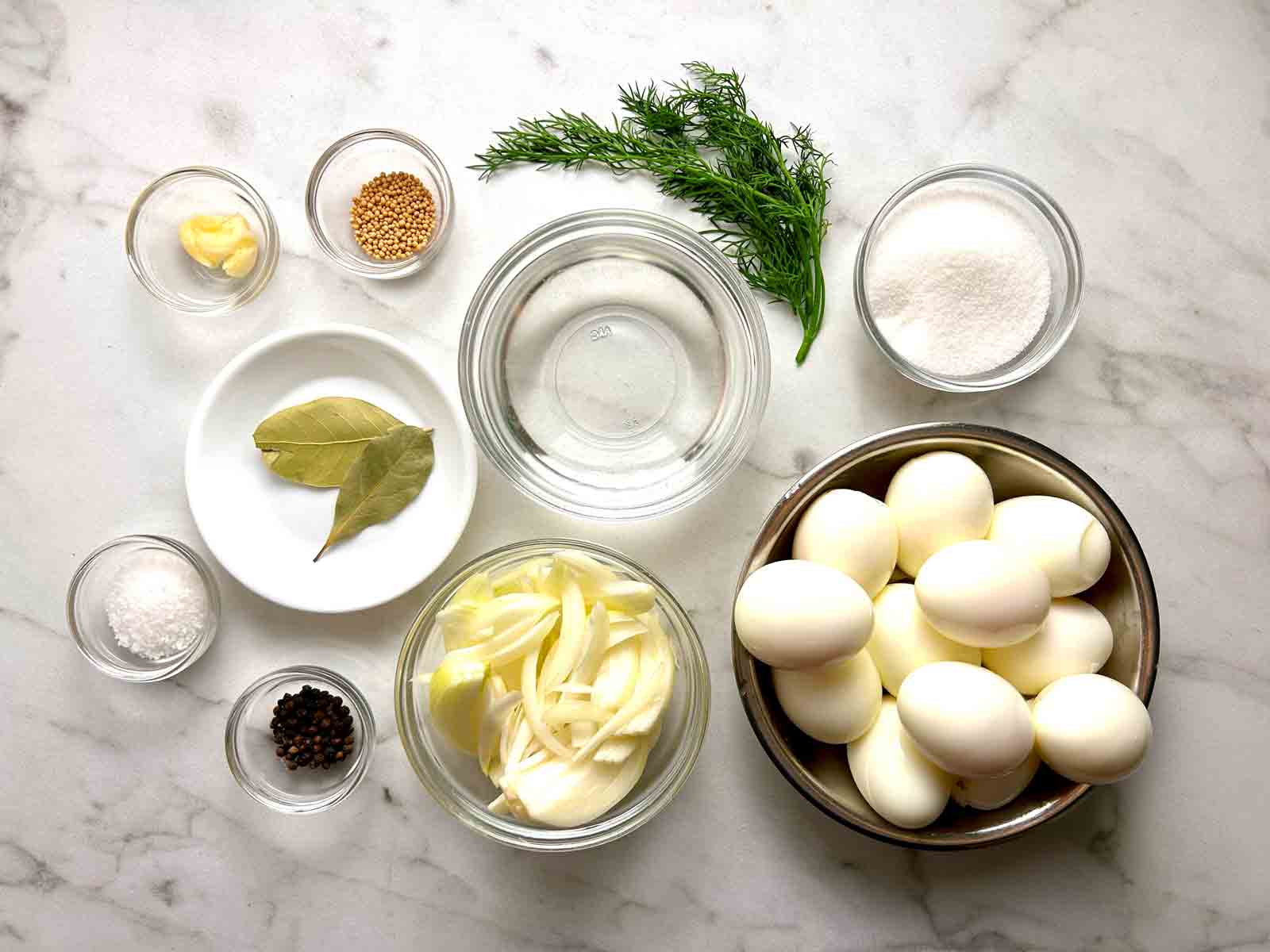 ingredients prepped in bowls.