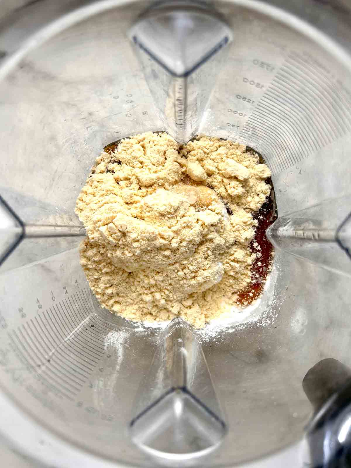 ingredients added to blender.