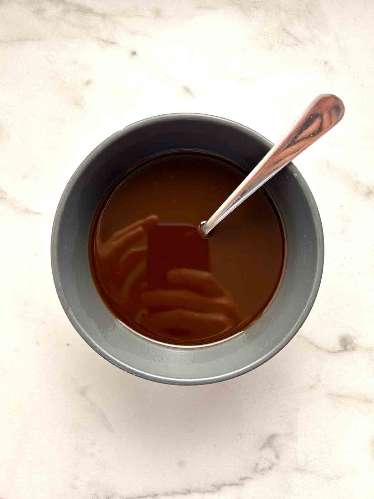 sauce mixture in bowl.