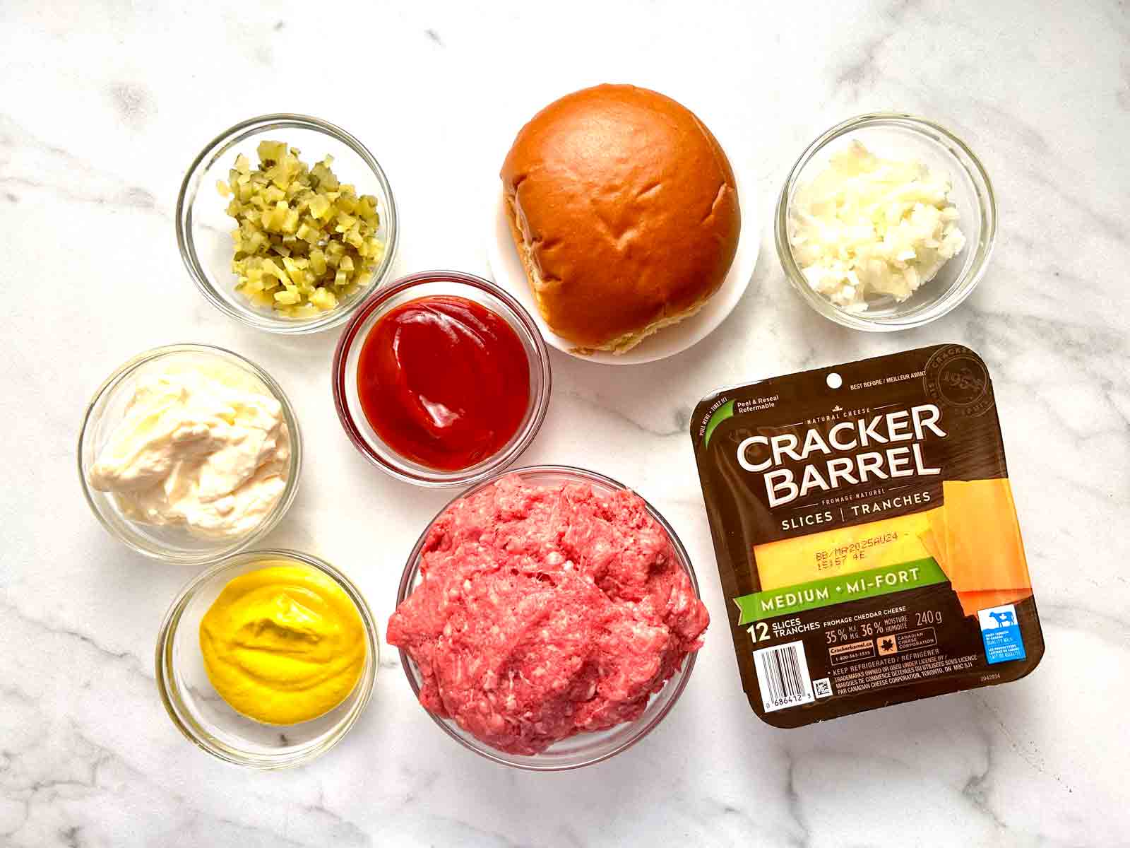 ingredients prepped in bowls.