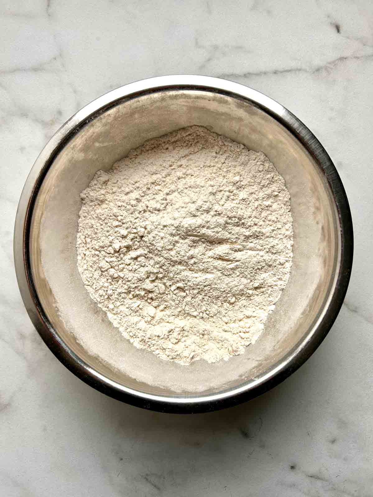 dry mixture in bowl.