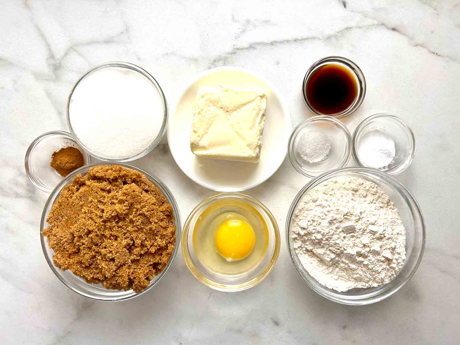 ingredients prepped in bowls.