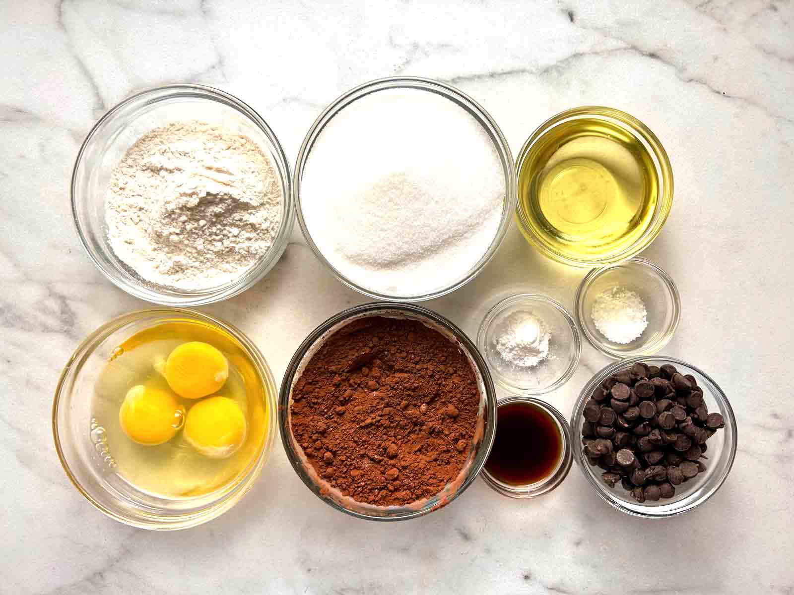 ingredients prepped in bowls.