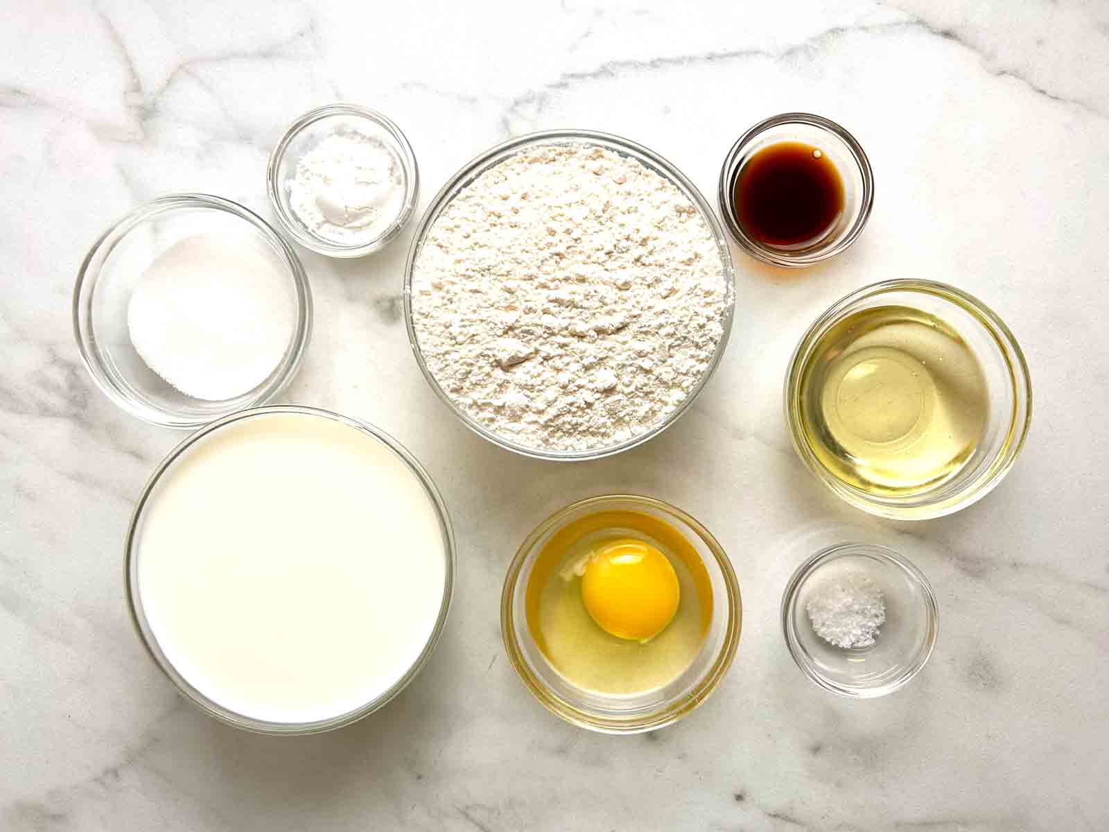 ingredients prepped in bowls.