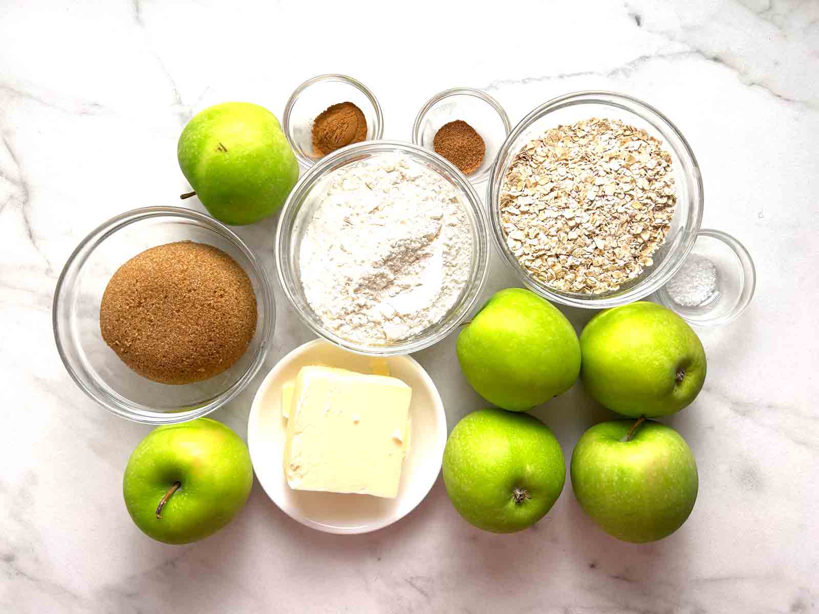 ingredients prepped in bowls.