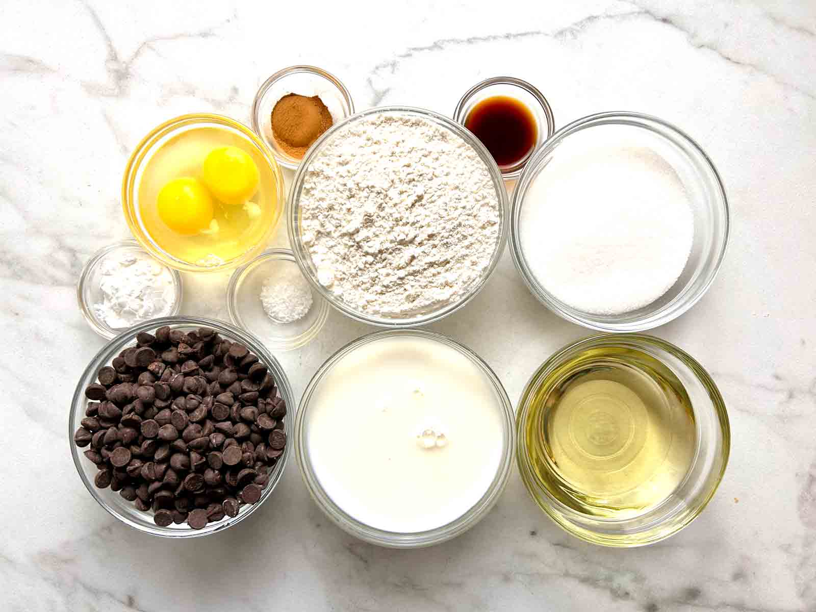 ingredients prepped in bowls.