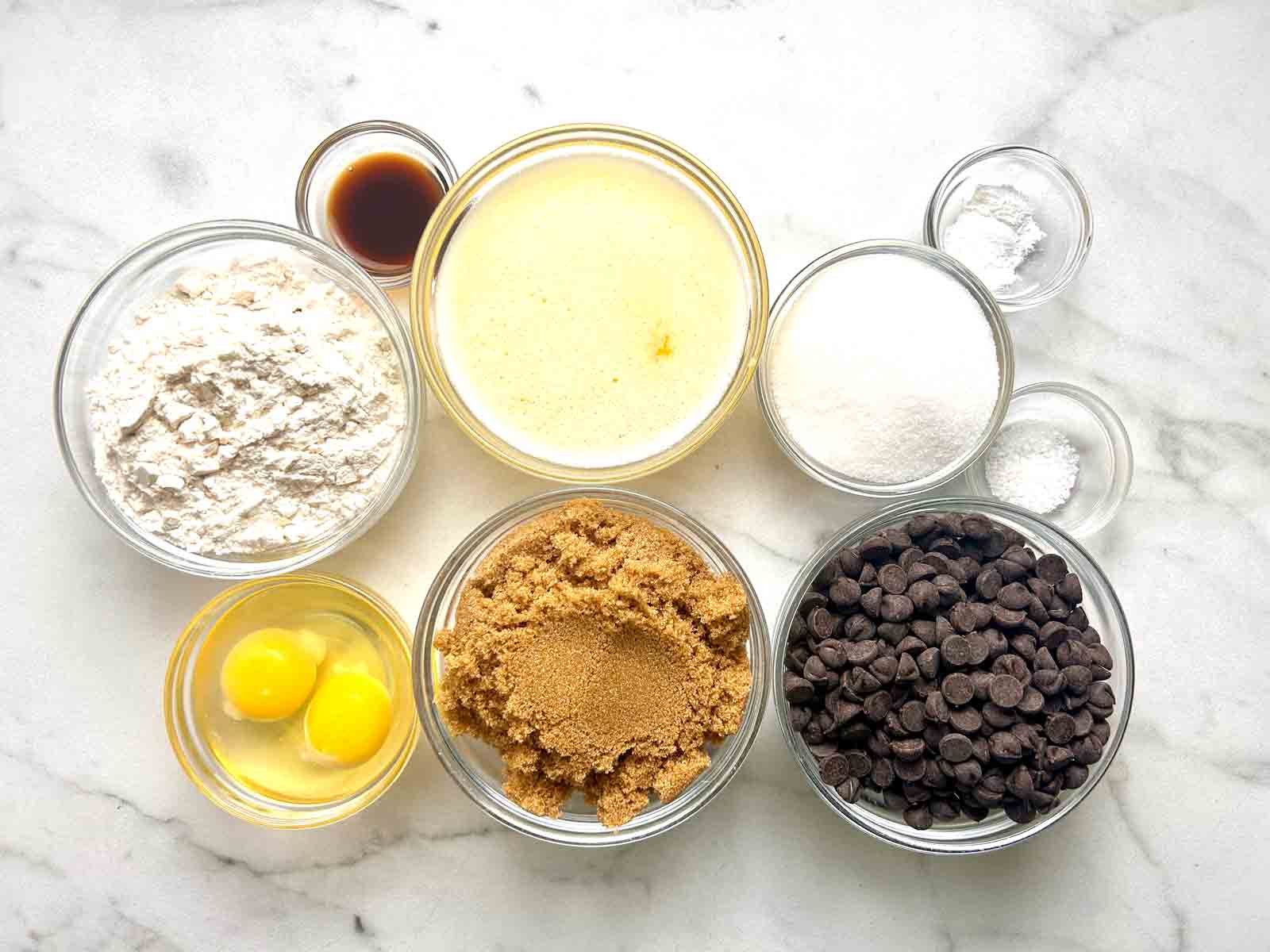 ingredients prepped in bowls.