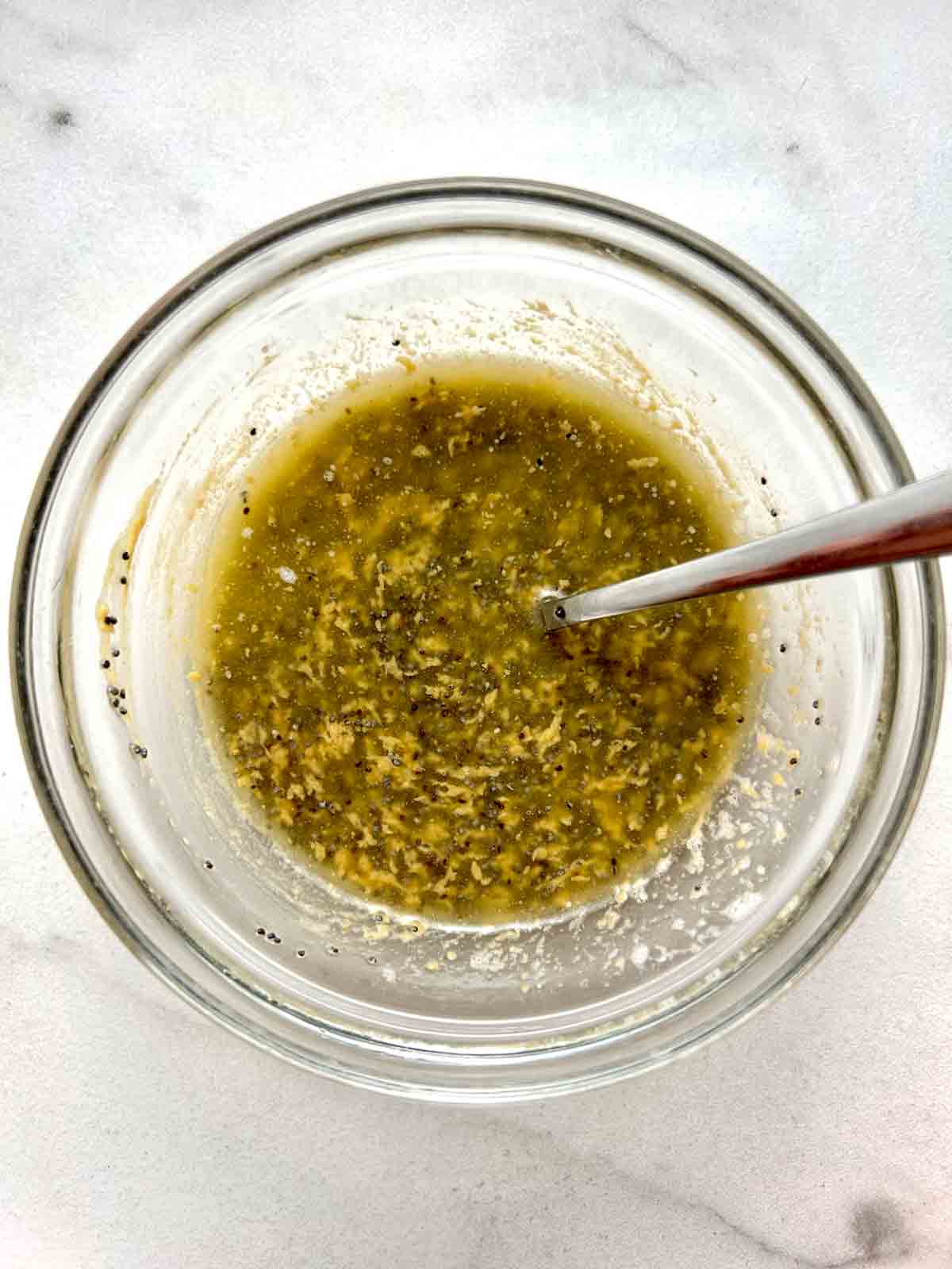 butter mixture in bowl.