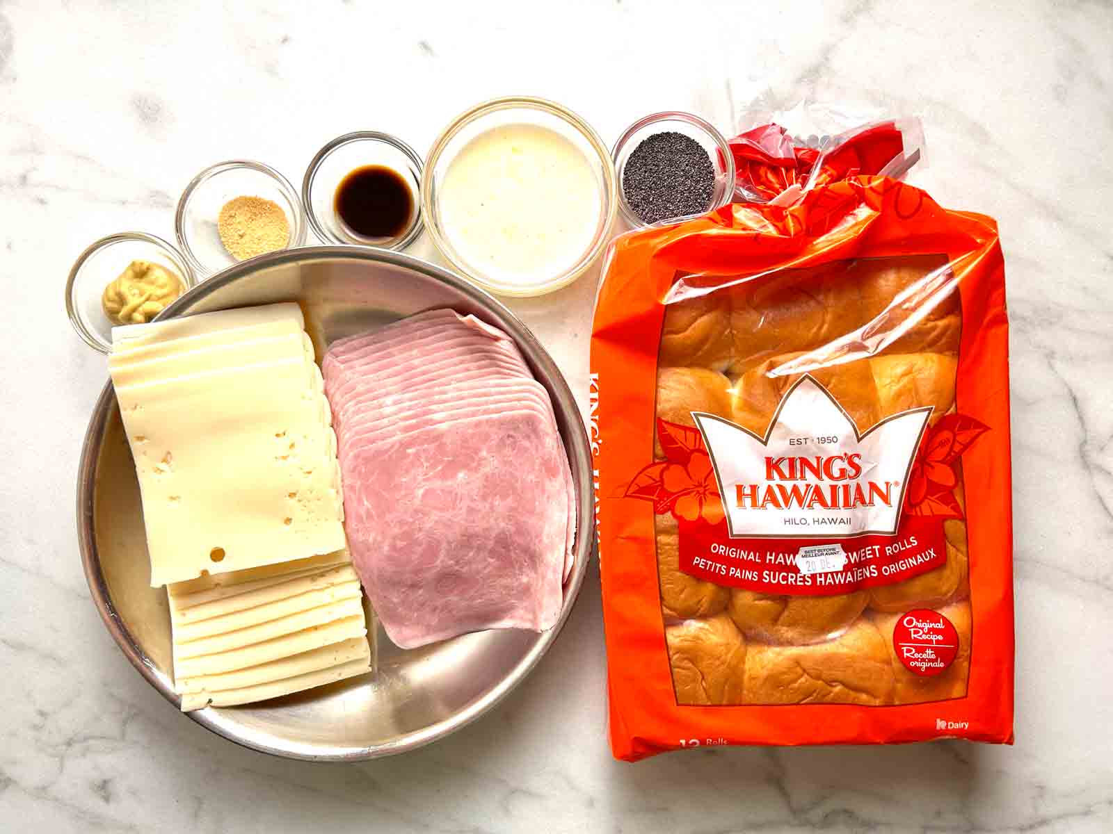 ingredients prepped in bowls.