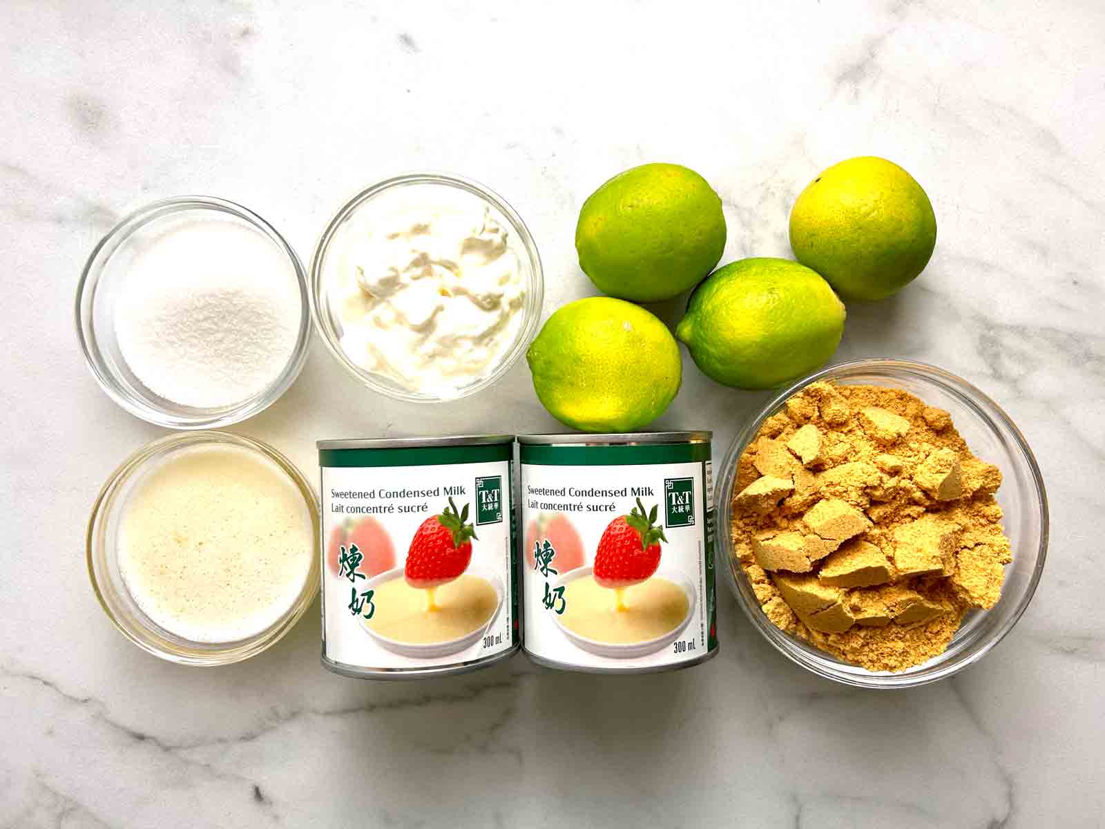 ingredients prepped in bowls.