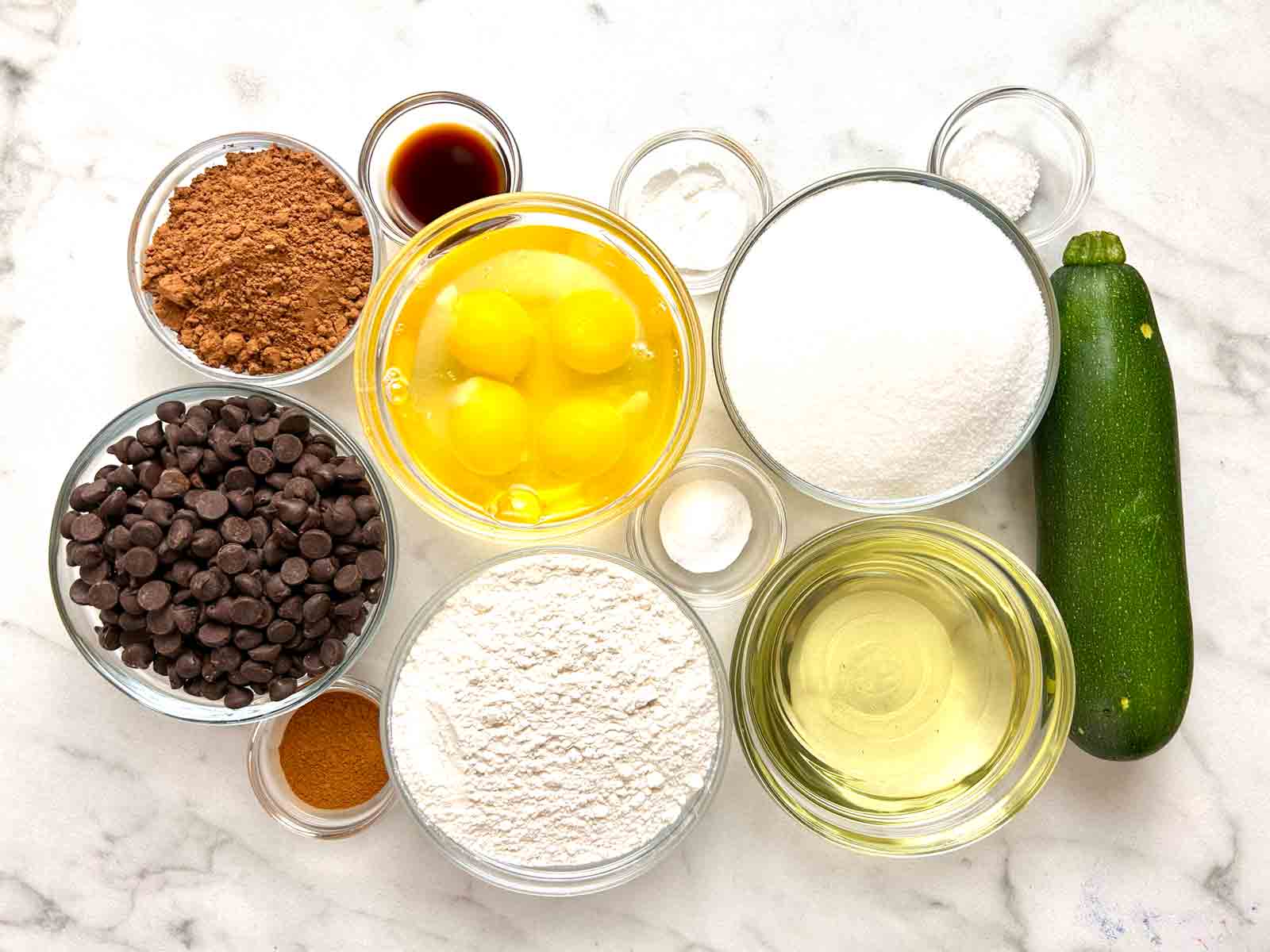 ingredients prepped in bowls.