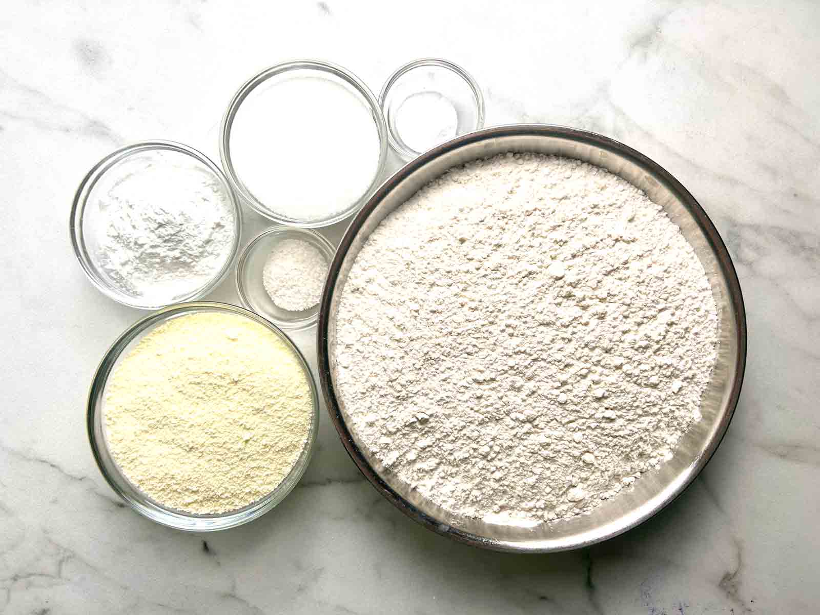 ingredients prepped in bowls.