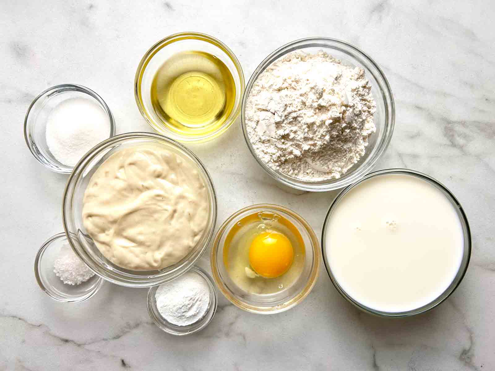 ingredients prepped in bowls.