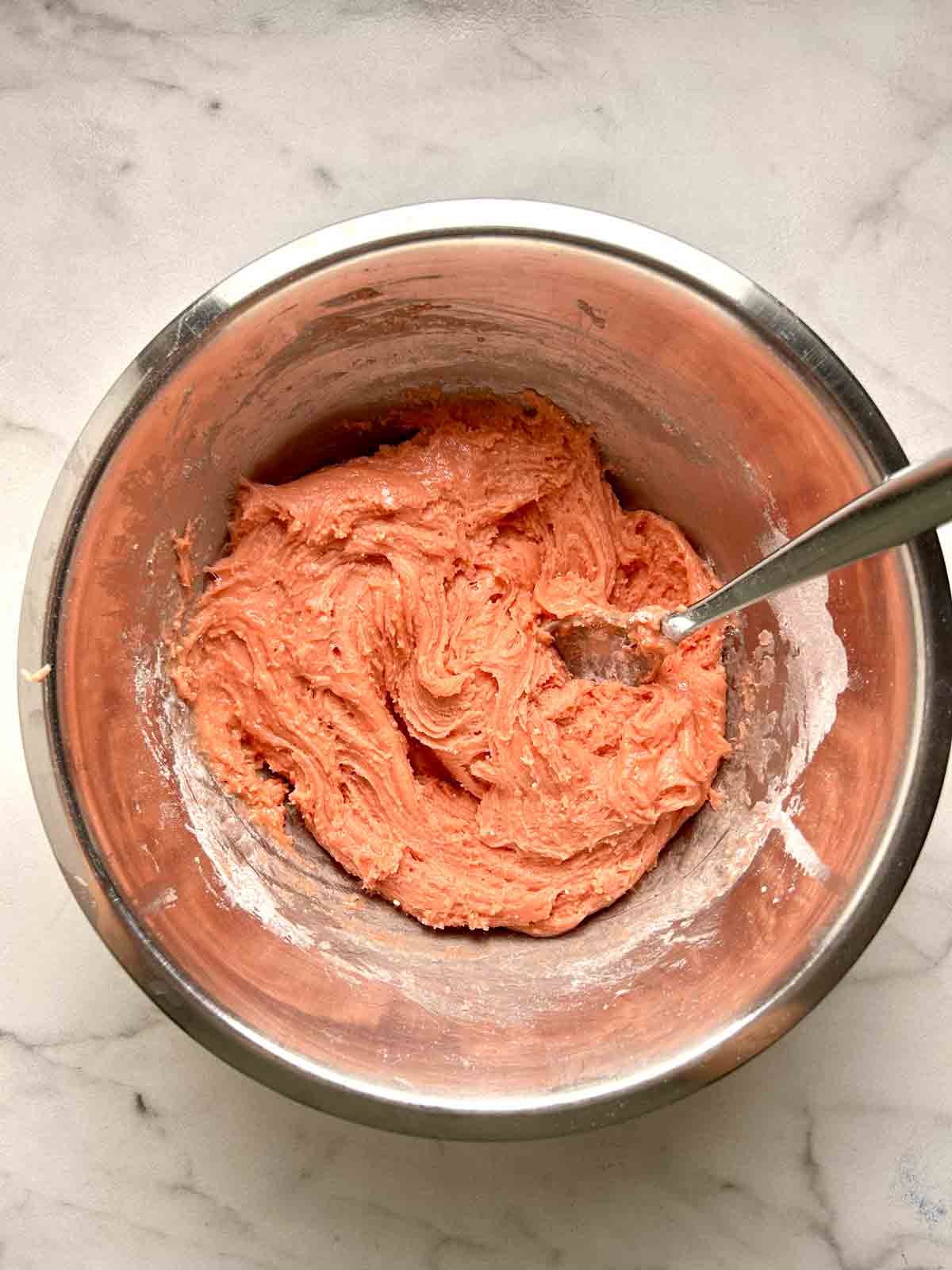batter mixed in bowl.