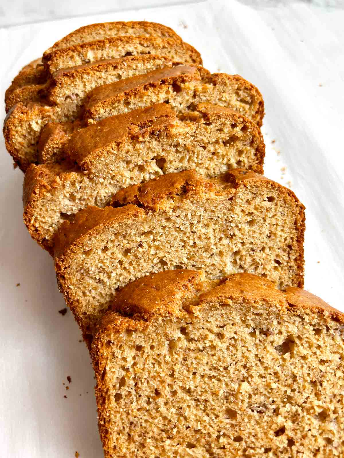 slices of banana bread.