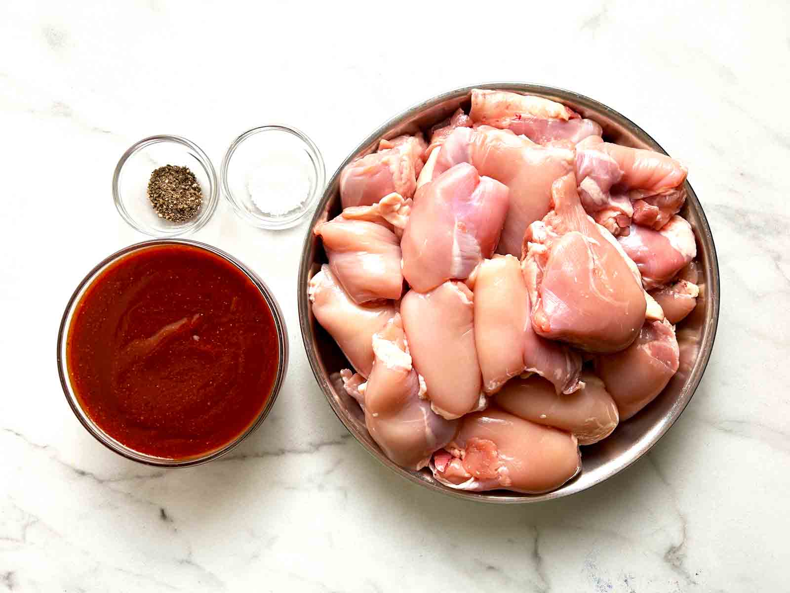 ingredients prepped in bowls.