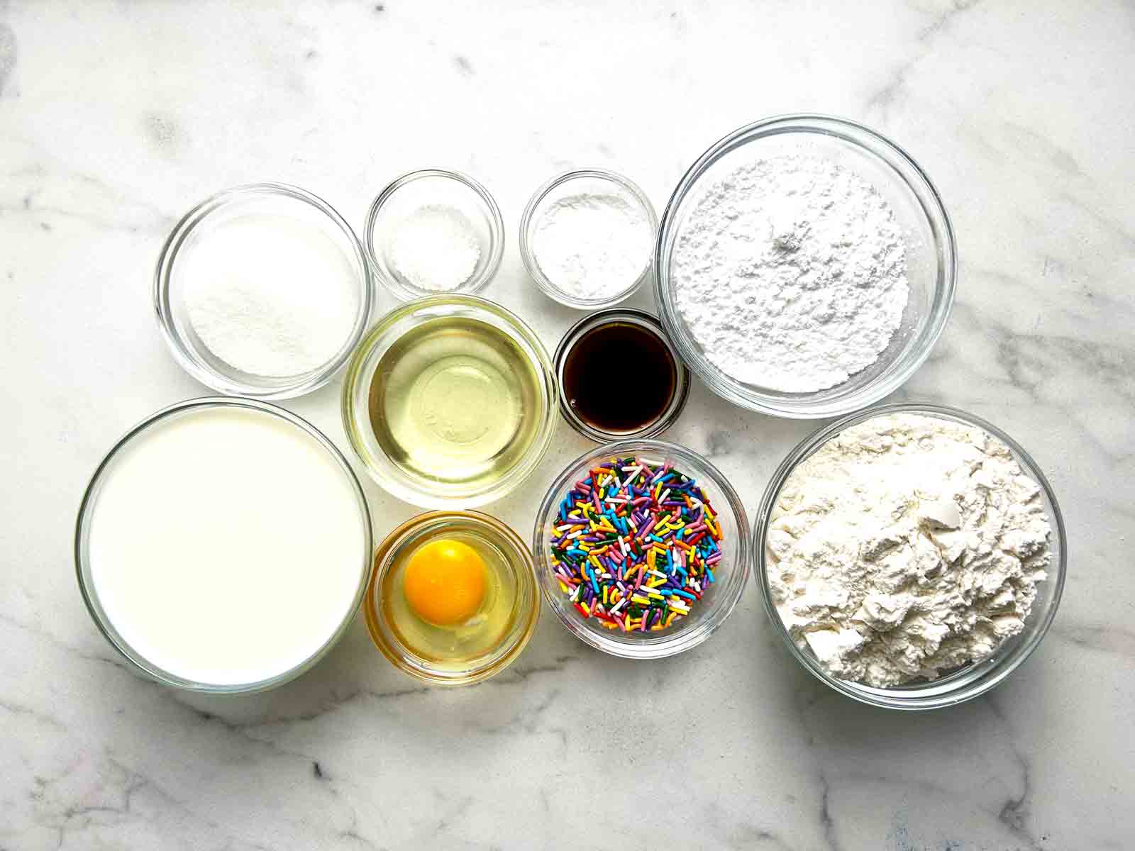 ingredients prepped in bowls.