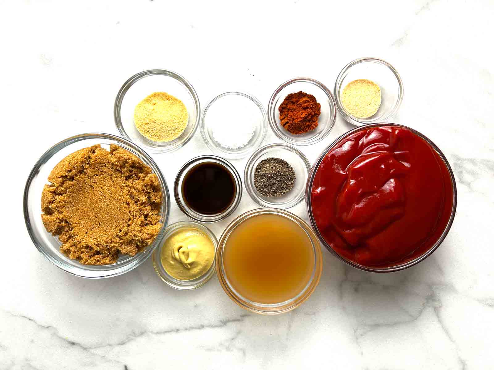 ingredients prepped in bowls.