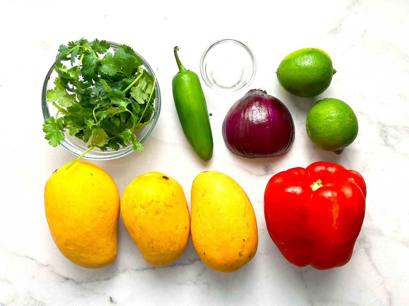 ingredients prepped in bowls.