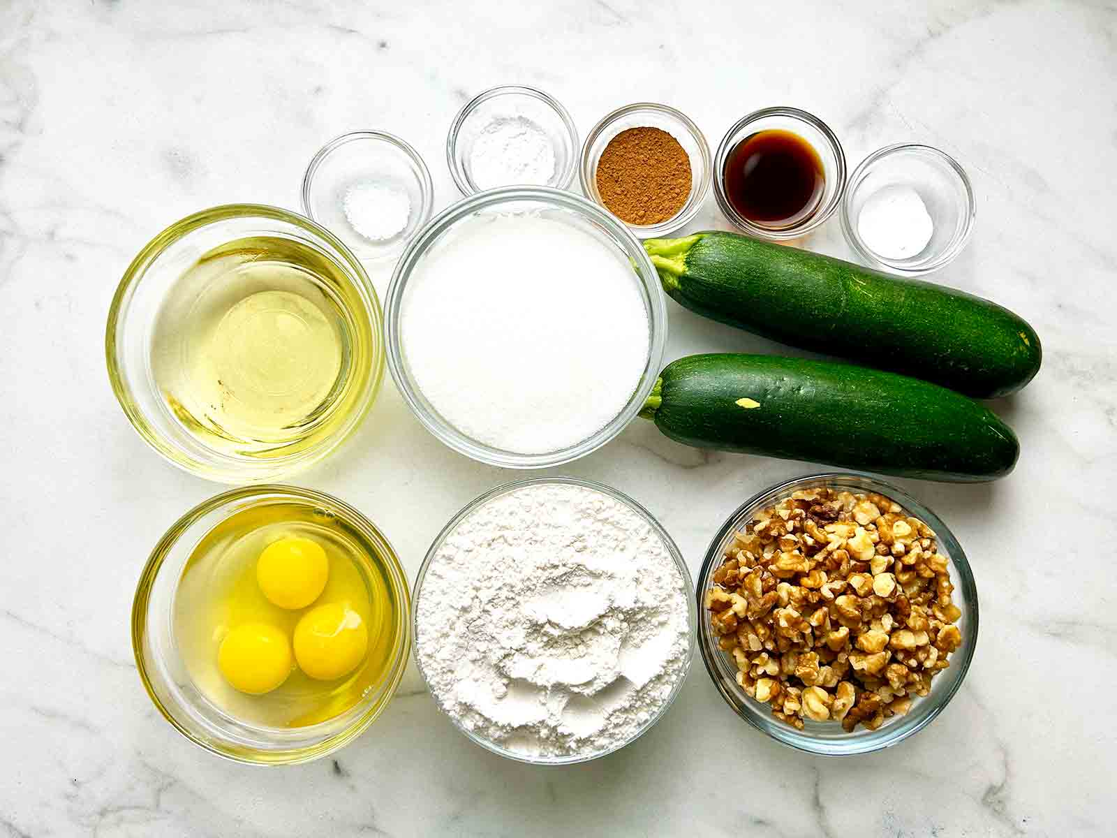 ingredients prepped in bowls.