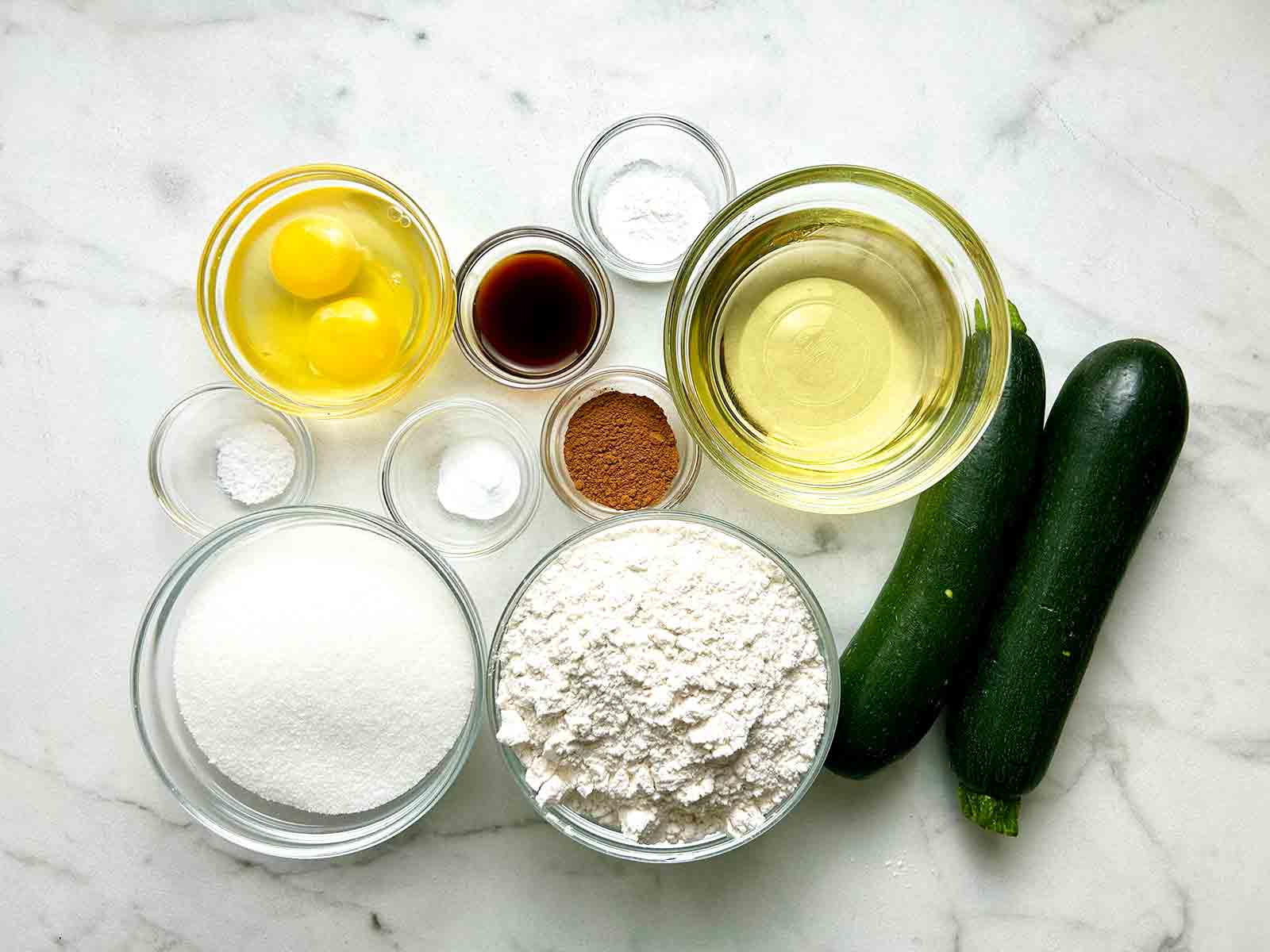 ingredients prepped in bowls.